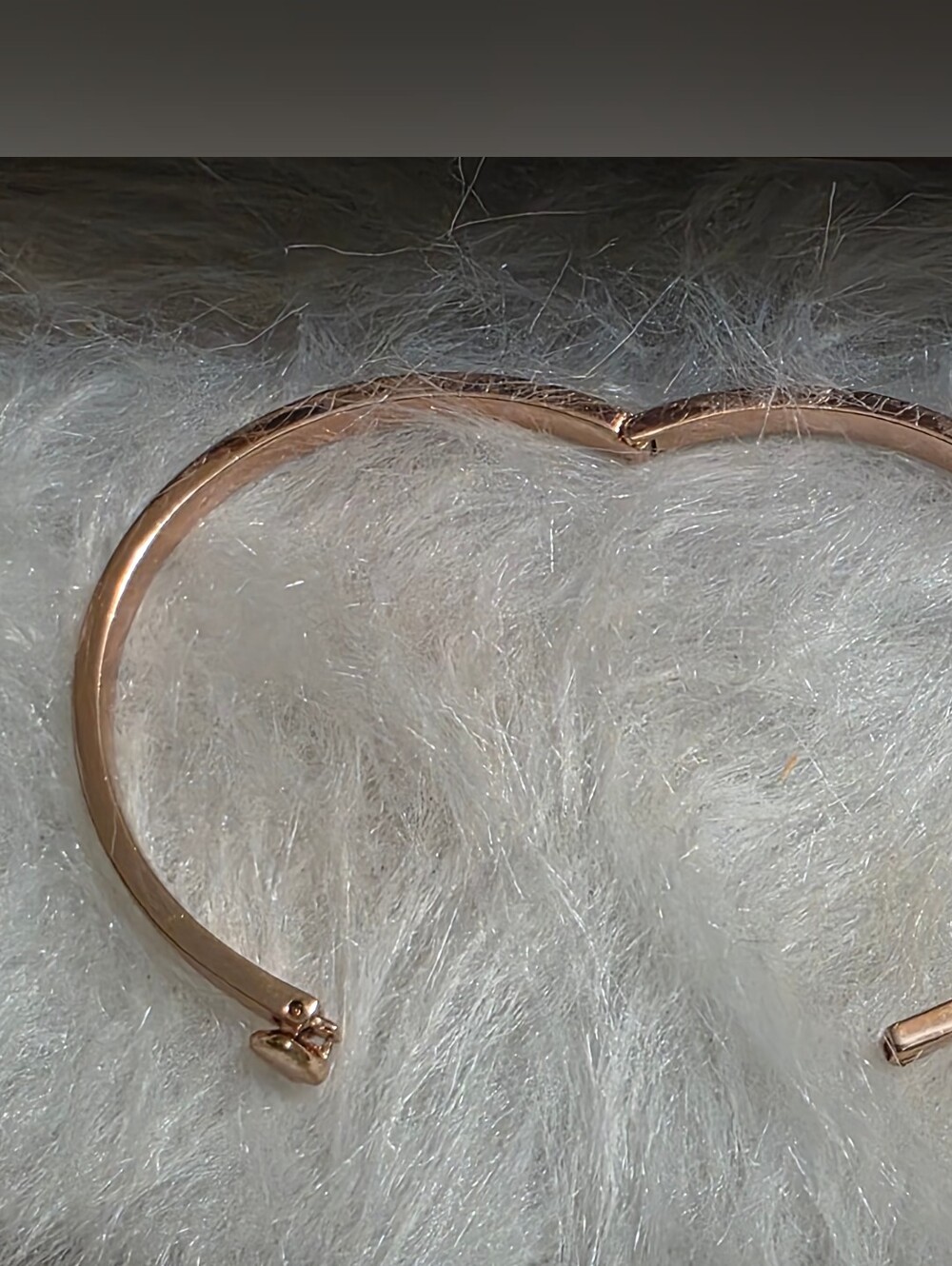 kate spade Rose Gold Spade Hinged Bracelet - Picture 5 of 7